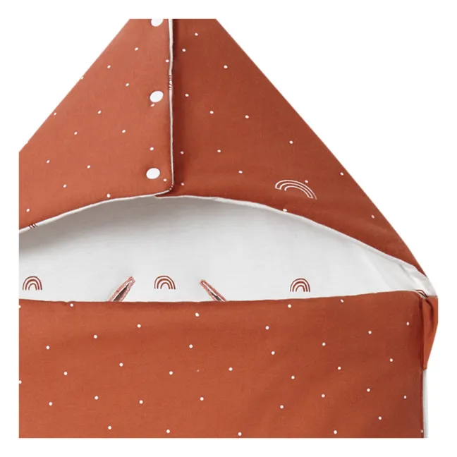 Umkehrbarer Babyschlafsack für jede Jahreszeit | Terracotta