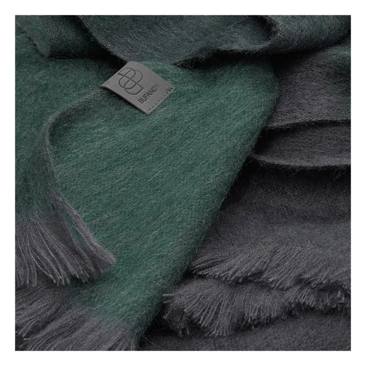 Schal Brushed Ombre Alpaka | Dunkelgrün- Produktbild Nr. 4