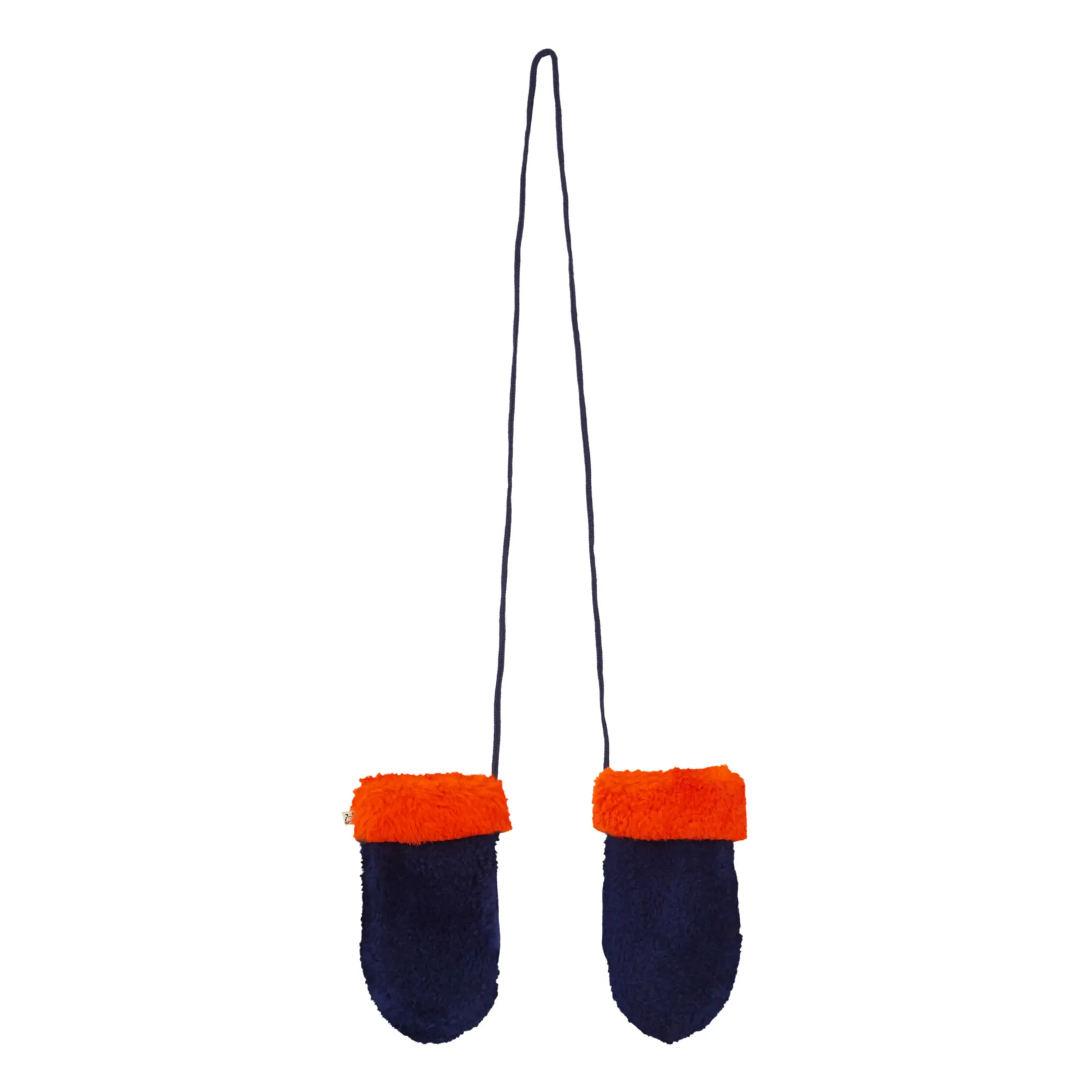 Toasties Navy Blue Two-Tone Merino Wool Sheepskin Mittens