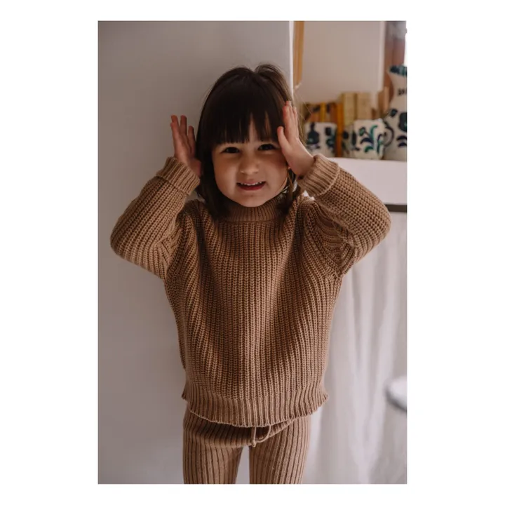 Pull en coton manches courtes ecru femme | Cache Cache