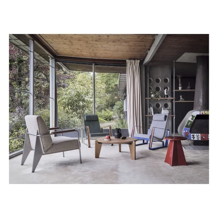 Vitra Sgabello in metallo Jean Prouvé Bordeaux Smallable