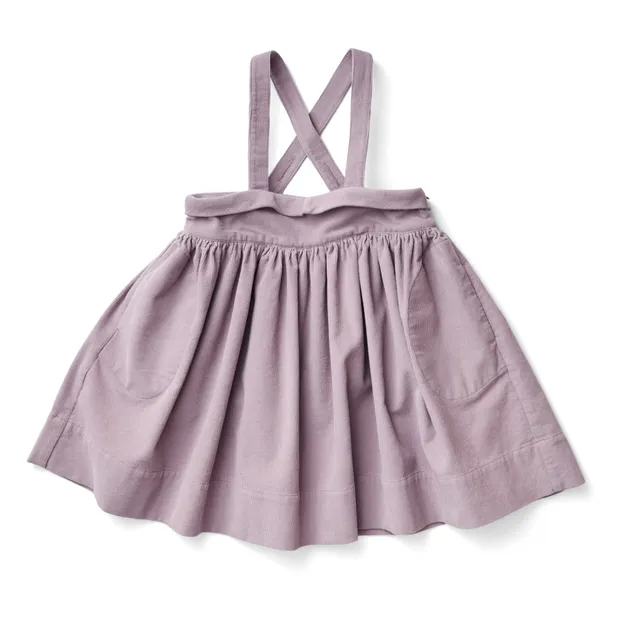 Soor Ploom - Enola Corduroy Suspender Dress - Mauve | Smallable