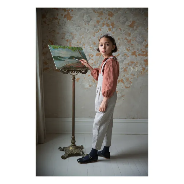 Soor Ploom - Imogen Striped Overalls - Ecru | Smallable