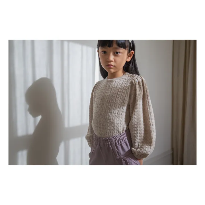 soor ploom / agnes sweater natural 2-3y（Soor Ploom - Agnes