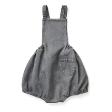 Oona Romper, Embroidered Denim - Soor Ploom | Hello1234