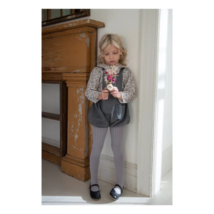 Soor Ploom - Oona Organic Denim Cotton Romper - Denim grey | Smallable