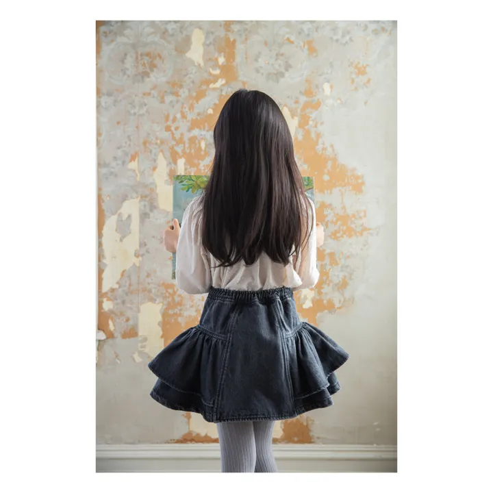 Soor Ploom - Molly Organic Cotton Denim Skirt - Denim black