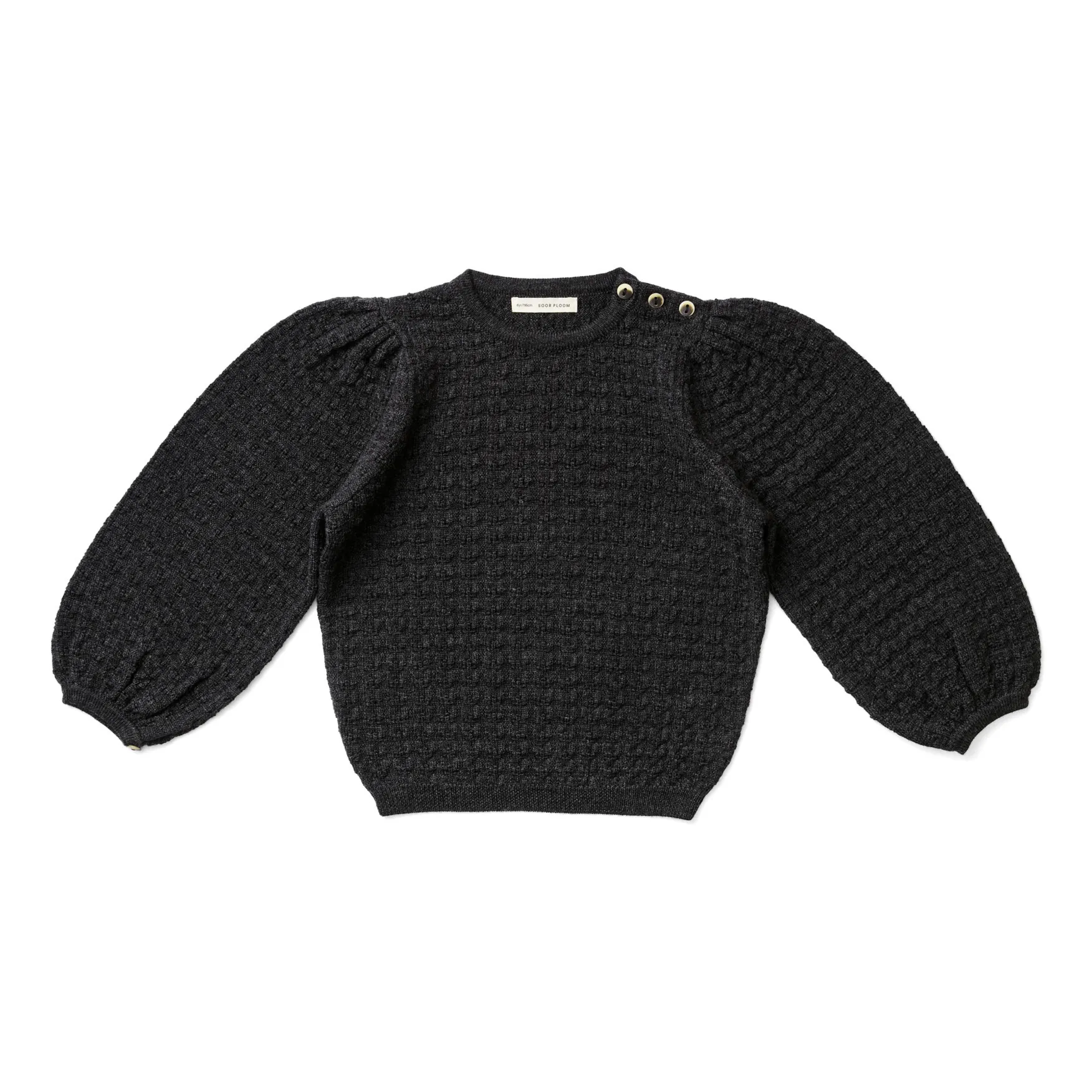 Soor Ploom - Agnes Merino Wool Jumper - Charcoal grey | Smallable