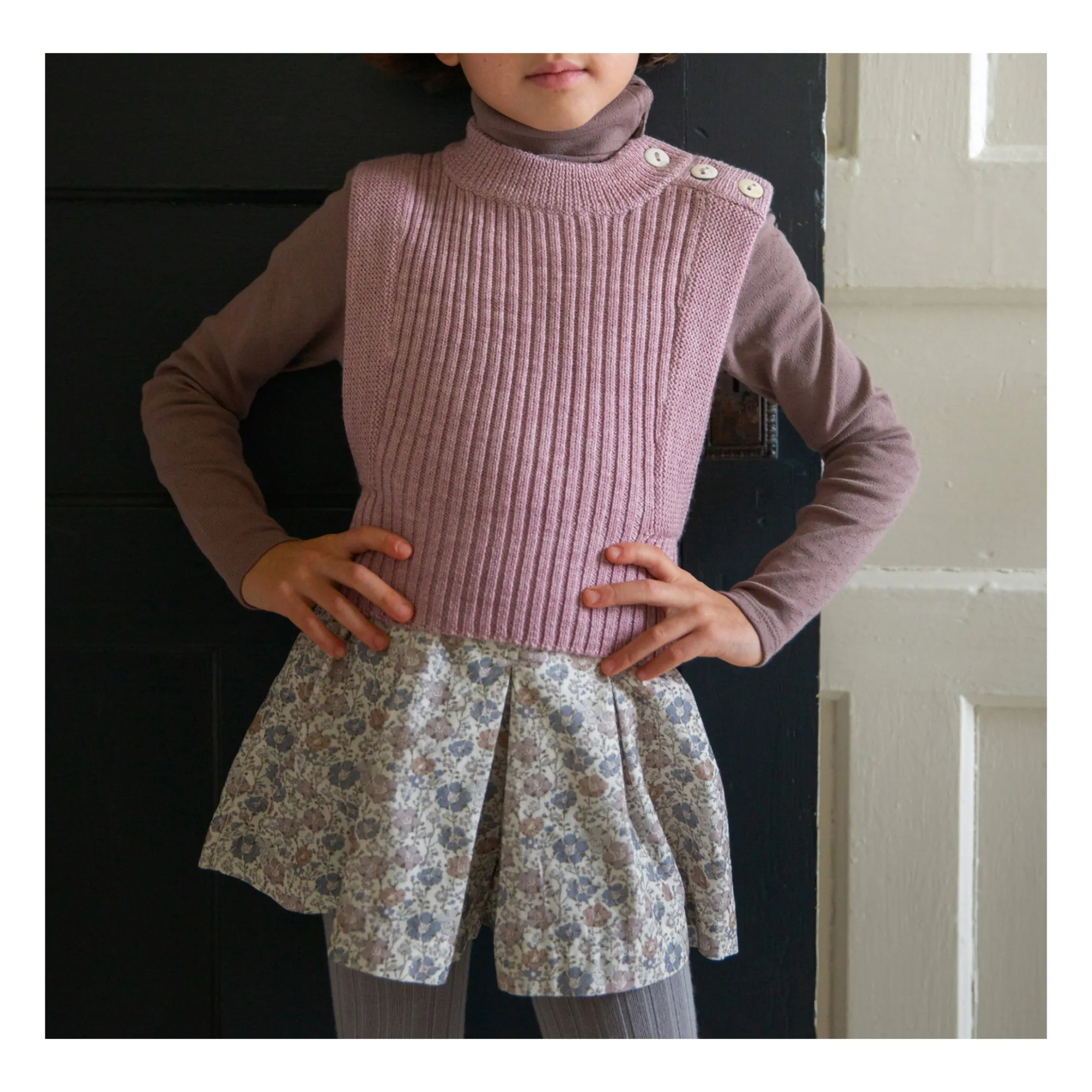 Soor Ploom - Everdine Merino Wool Vest - Mauve | Smallable