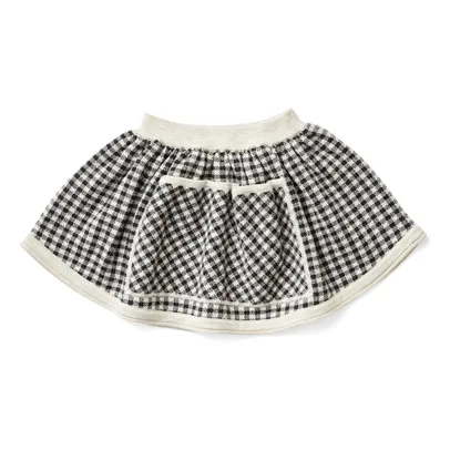 soor ploom◇erma skirt◇6y erma-checked-merino-wool-skirt