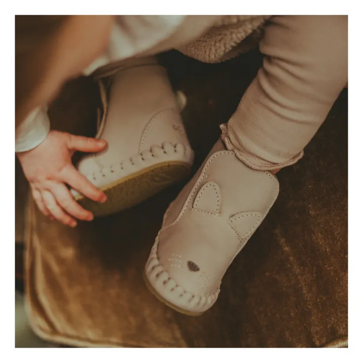 Chaussons Fourrés Chat Kapi | Rose- Image produit n°2