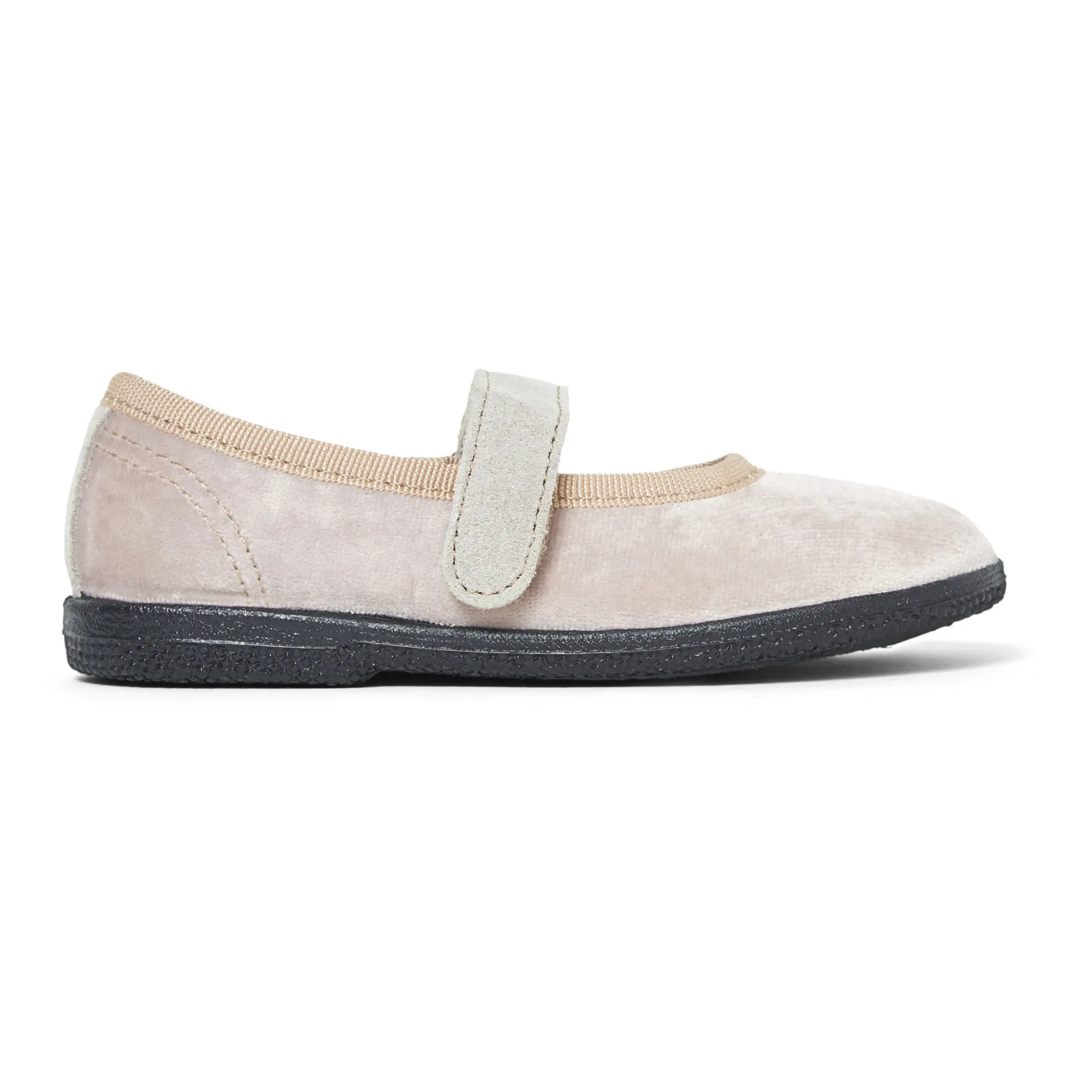 Pèpè Pale Pink Velcro Mary Jane Slippers