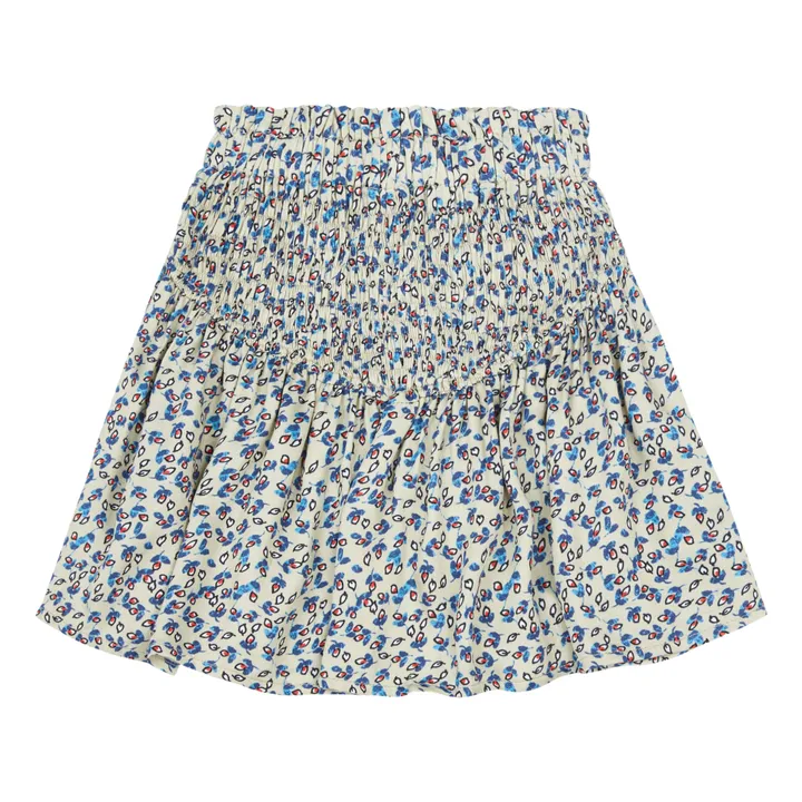 Flower Print Mini Skirt | Ecru- Product image n°0