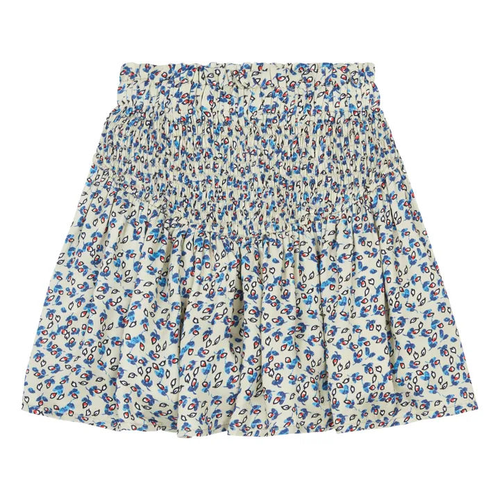 Flower Print Mini Skirt | Ecru- Product image n°1