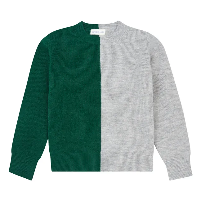 Pull Bicolore Daan | Vert