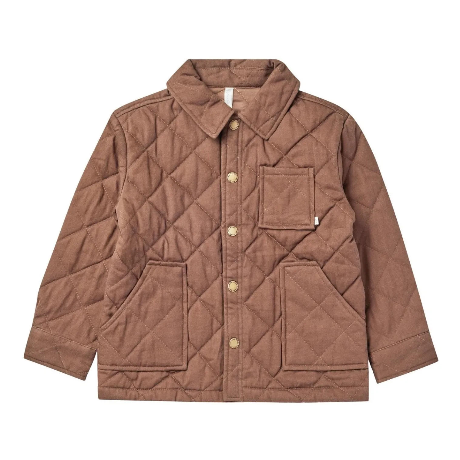 Rylee + Cru Brown Quilted Jacket