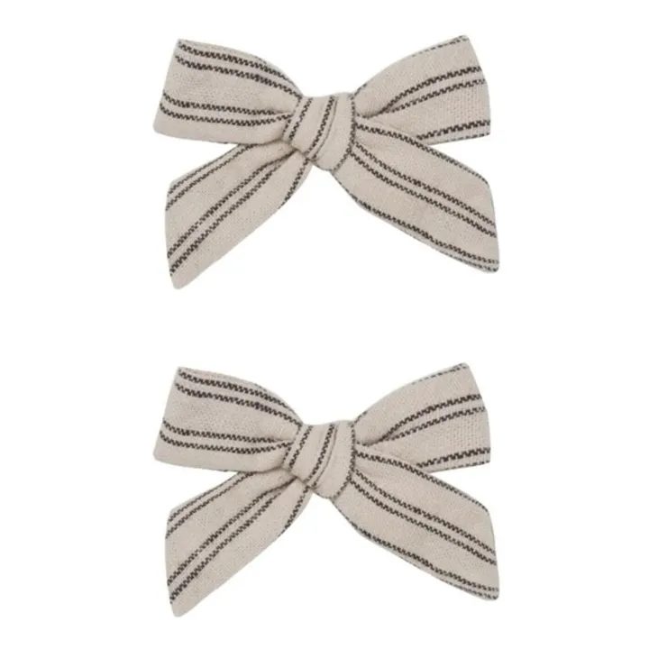Bow Hair Clips | Cream- Product image n°0