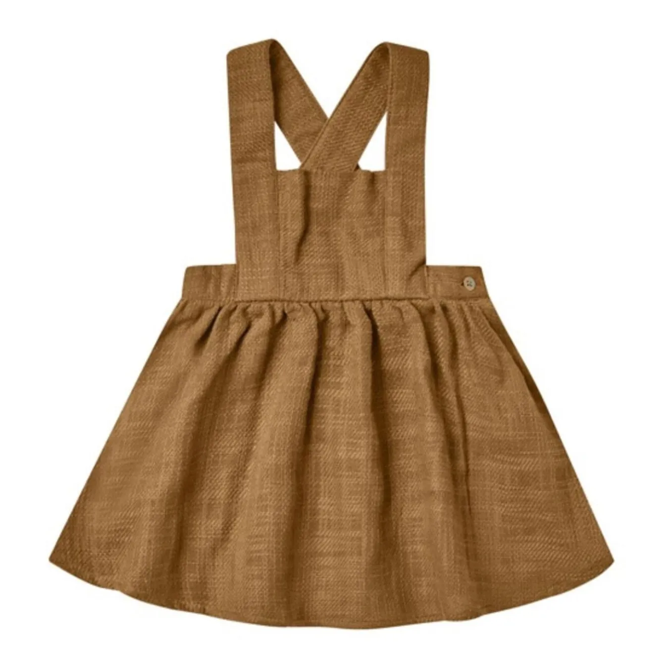 Rylee + Cru Camel Pinafore Dress
