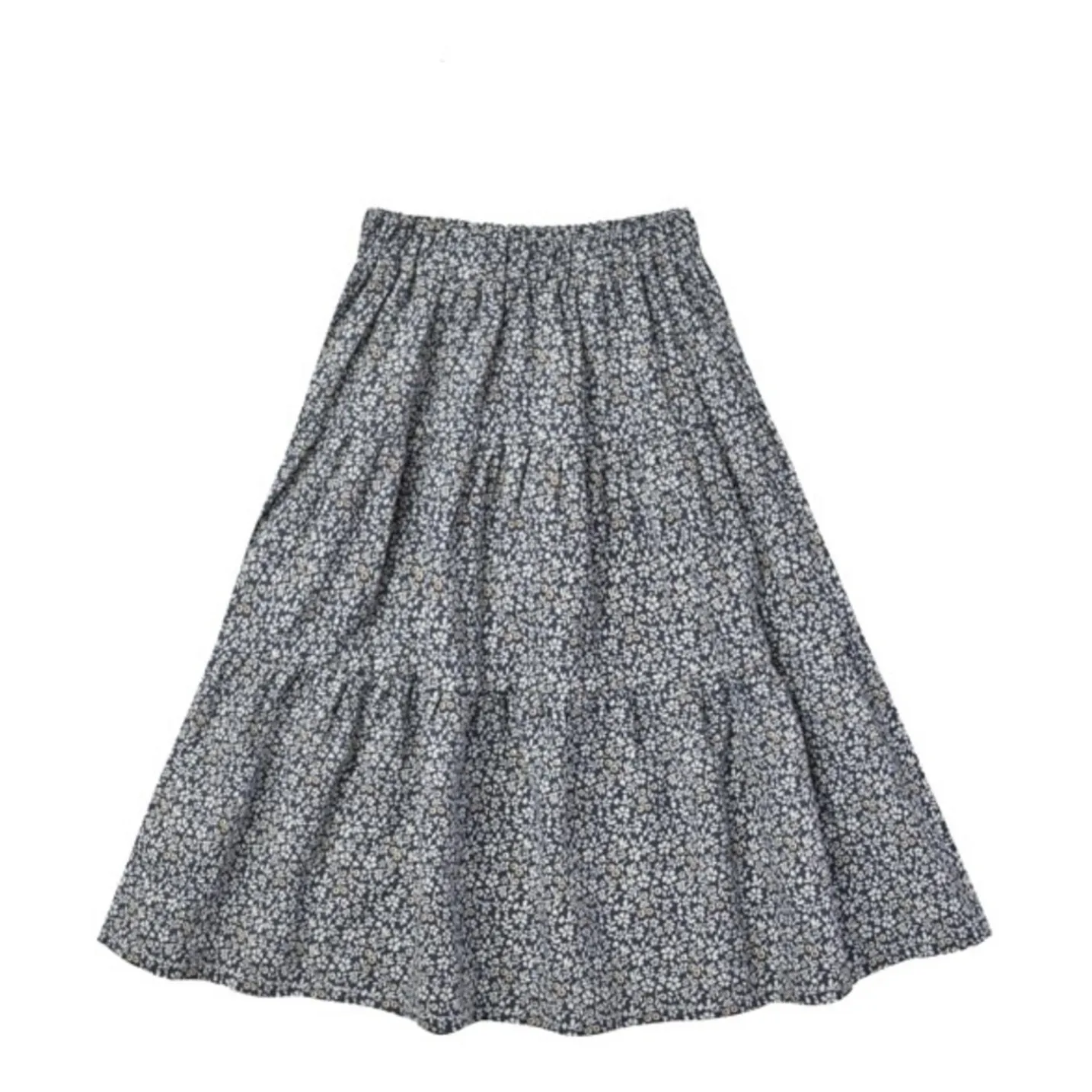 Rylee + Cru Blue Midi Skirt