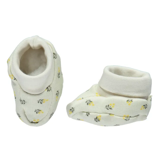 Chaussons Coton Bio Mimosa Wakame | Jaune