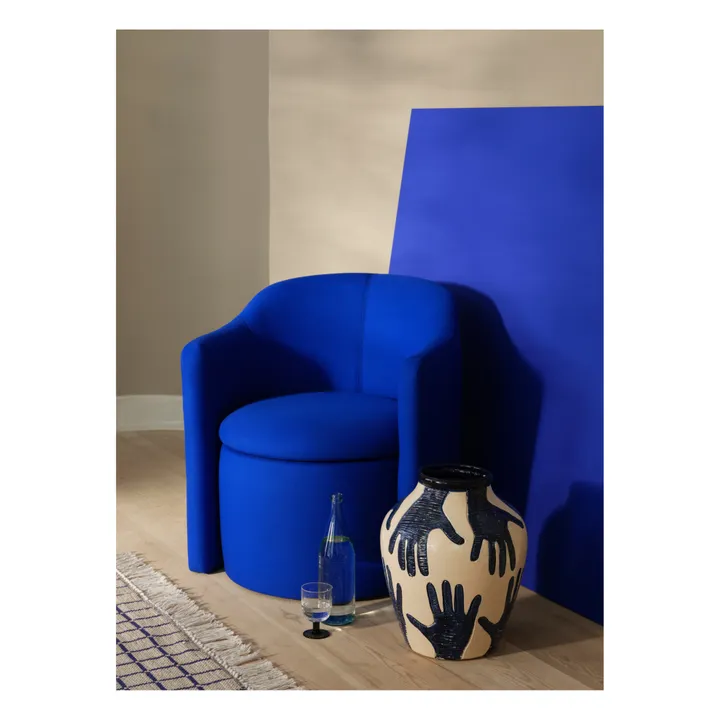 Vase Mime en céramique | Bleu- Image produit n°1
