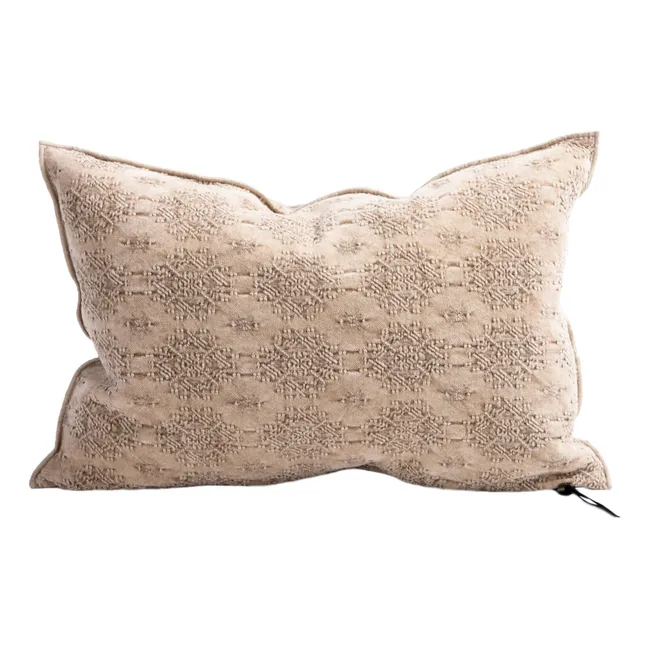 Jacquard Kilim Vice Versa Cushion | Nude