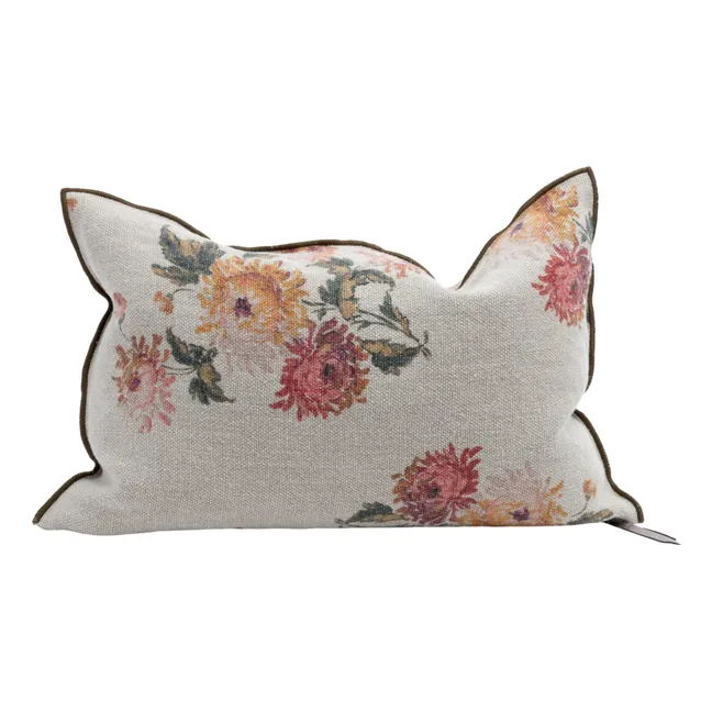 Coussin Vice Versa Lin Wabi Sabi Imprimé | Bouquet Impérial