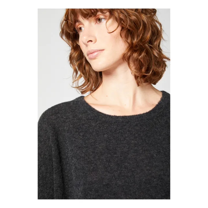 Jersey de lana Razpark con cuello redondo | Gris Oscuro- Imagen del producto n°3