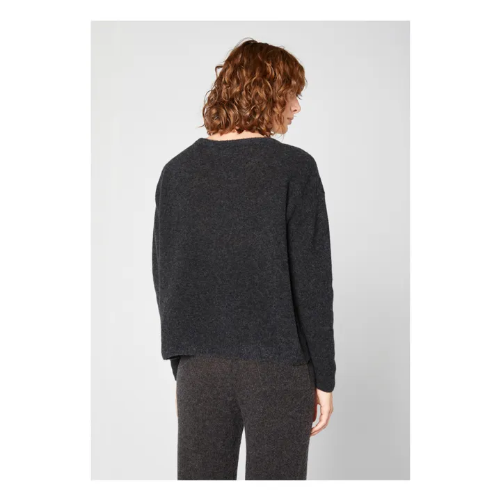 Jersey de lana Razpark con cuello redondo | Gris Oscuro- Imagen del producto n°4