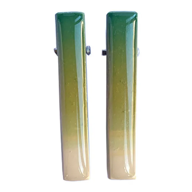 Hair Clips - Set of 2 | Green