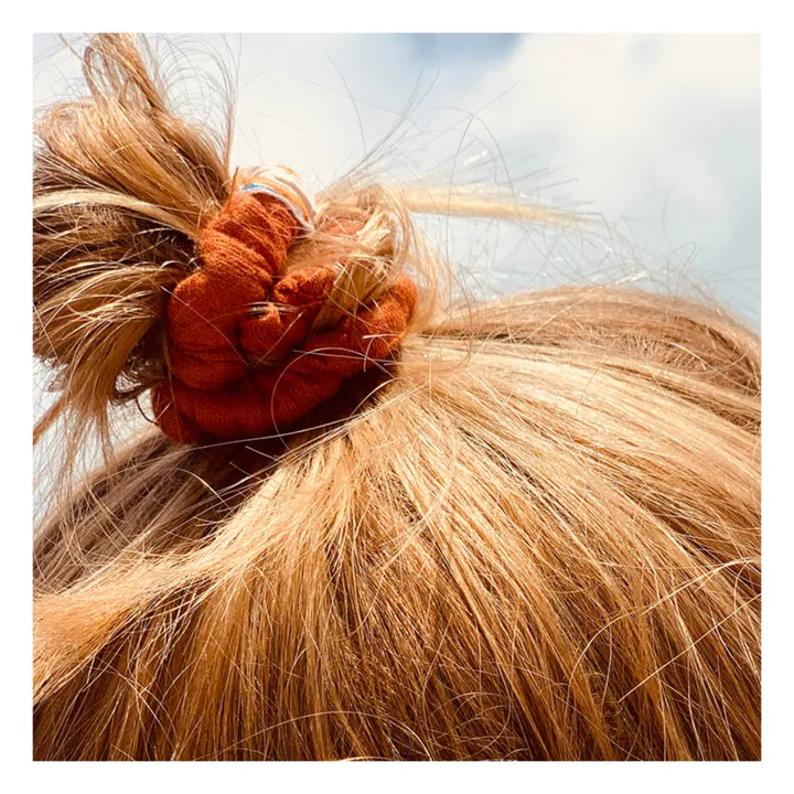 Jersey Scrunchies - Set of 2 | Terracotta- Product image n°2
