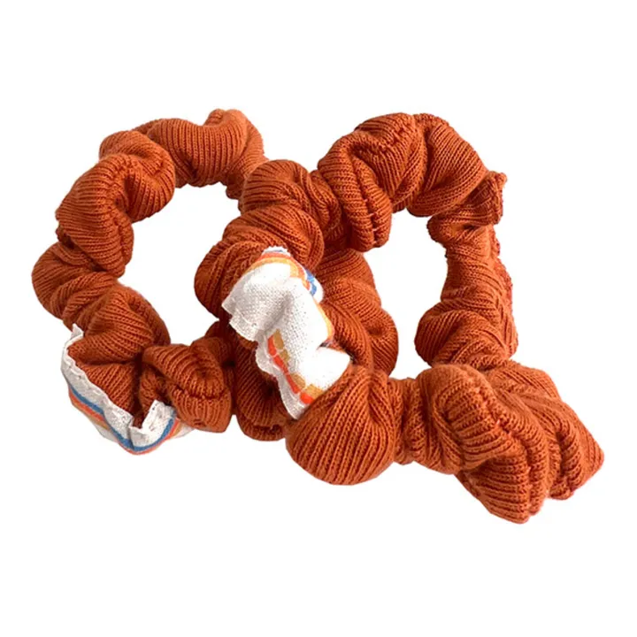 Jersey Scrunchies - Set of 2 | Terracotta- Product image n°3
