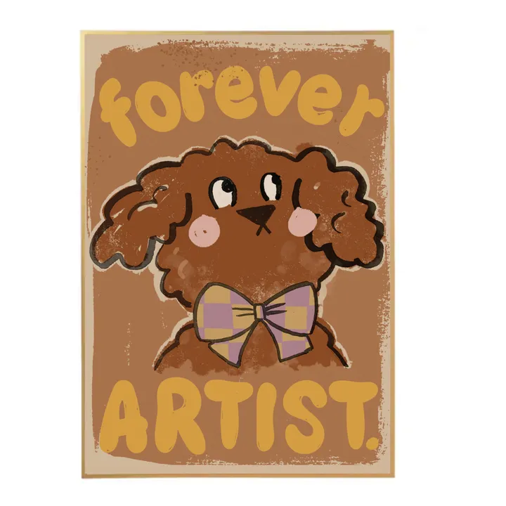 Large Forever Artist Dog Poster- Product image n°0