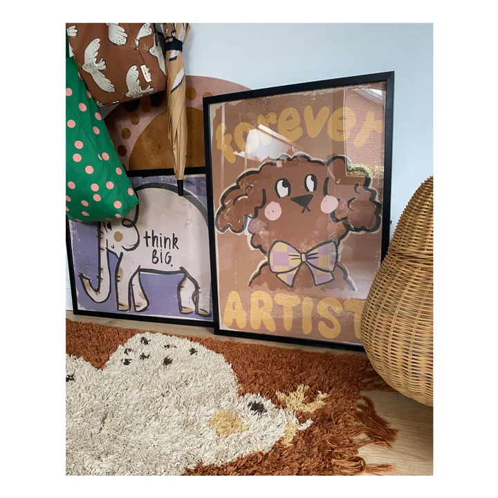 Large Forever Artist Dog Poster- Product image n°1