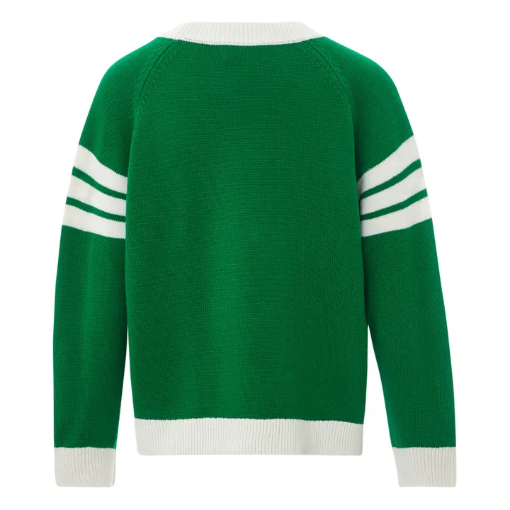Chaqueta Varsity de lana | Verde- Imagen del producto n°1