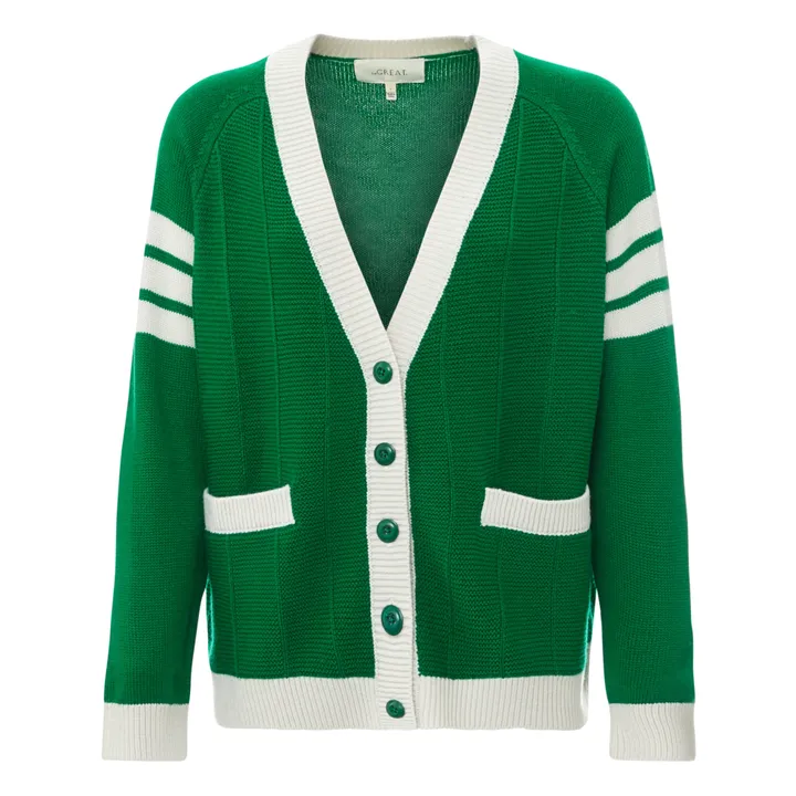 Chaqueta Varsity de lana | Verde- Imagen del producto n°0