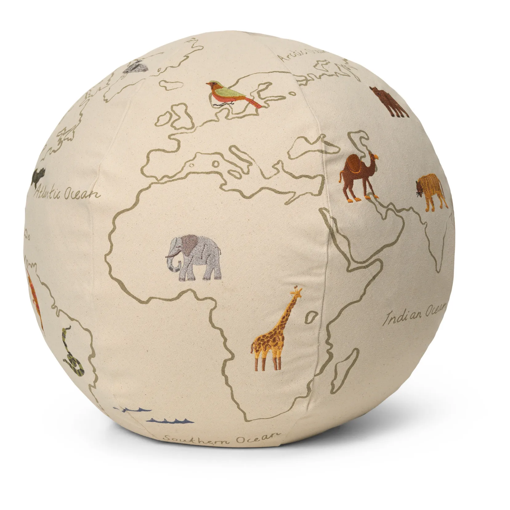 Ferm Living Kids Multicoloured World Pouffe