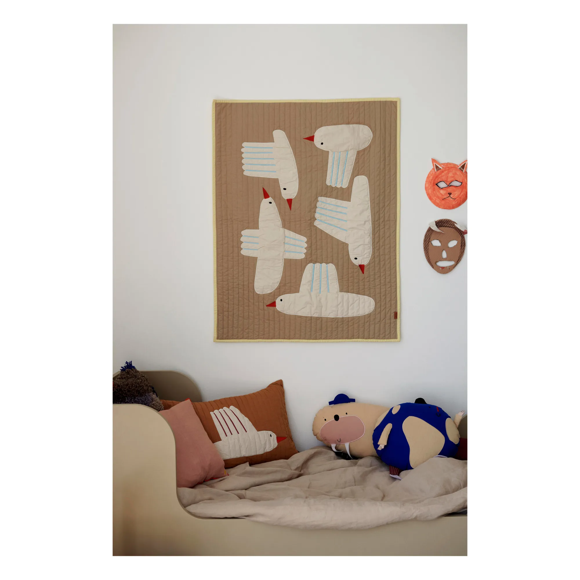 Ferm Living Kids - Plaid Bird en coton (Ferm Living Kids) - Image 2