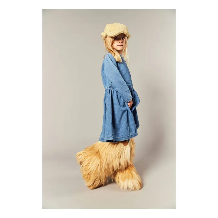 Vestido Lucy de algodón orgánico | Vaquero- Imagen del producto n°3