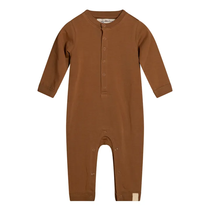 Moses Organic Cotton Jumpsuit | Brown- Product image n°0