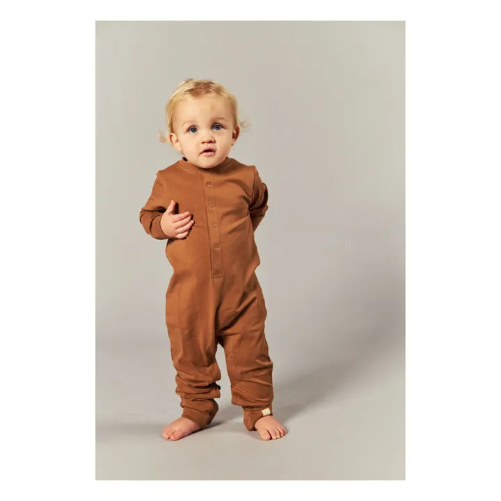 Pyjama Coton Bio Moses | Marron- Image produit n°1