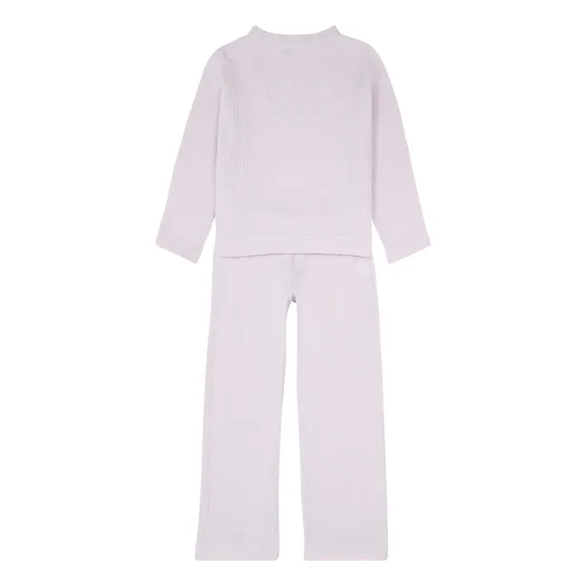 Deli Double Muslin Pyjamas | Pale pink