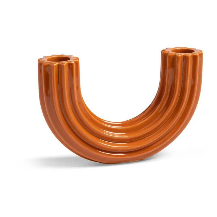Bougeoir Churros terracotta | Terracotta- Image produit n°0