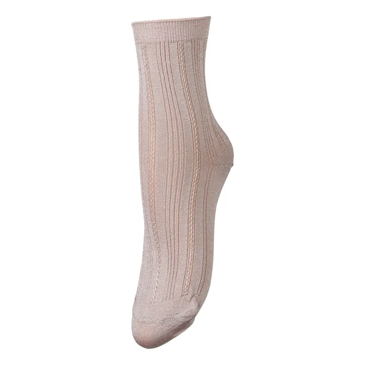 Drake Glitter Socks | Pale pink- Product image n°0