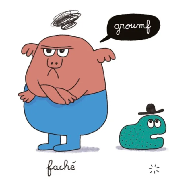 Póster con pegatinas Emociones