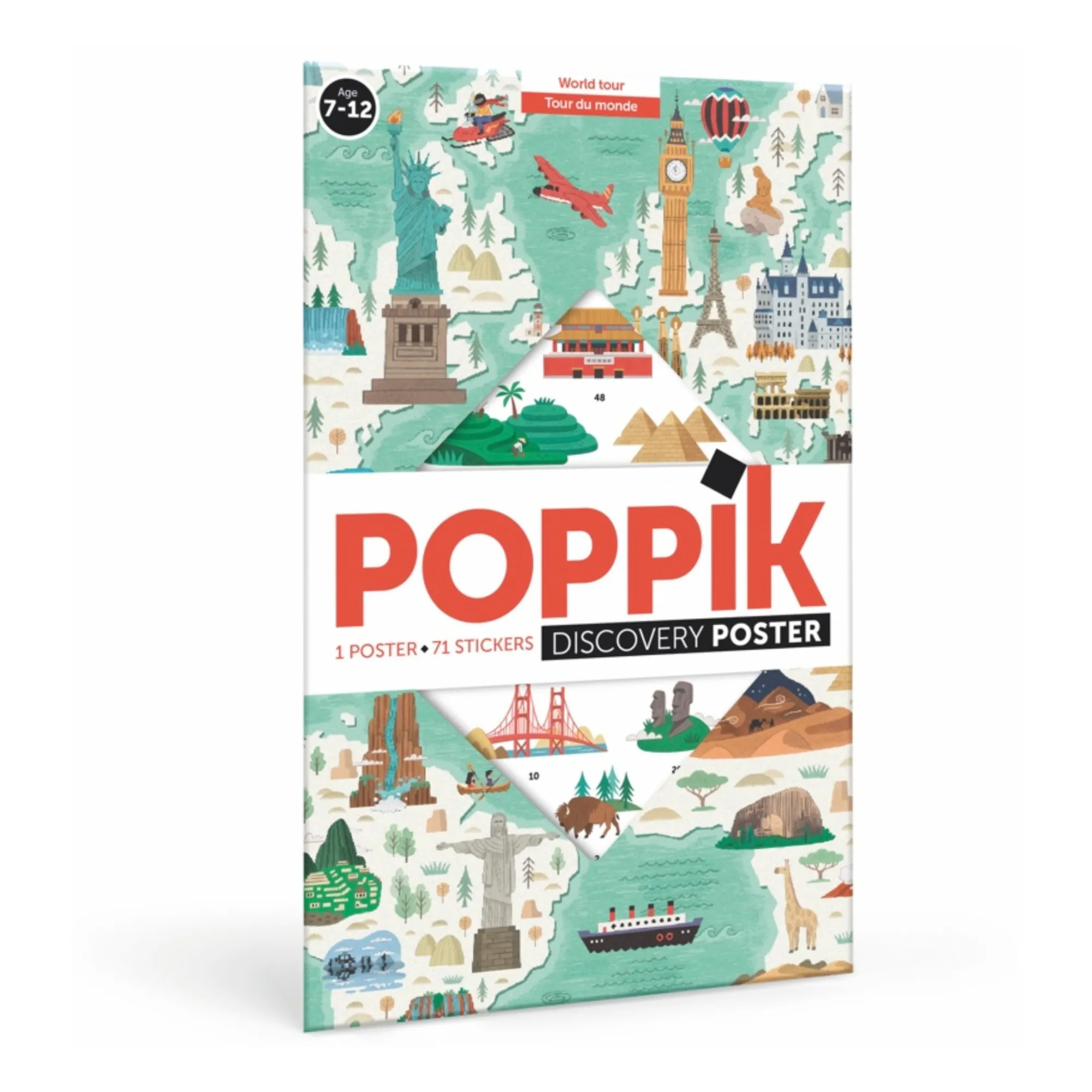 Poppik - Poster sticker Tour du monde (Poppik) - Couverture