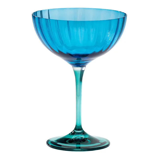Jazzy Champagne Glass | Blue