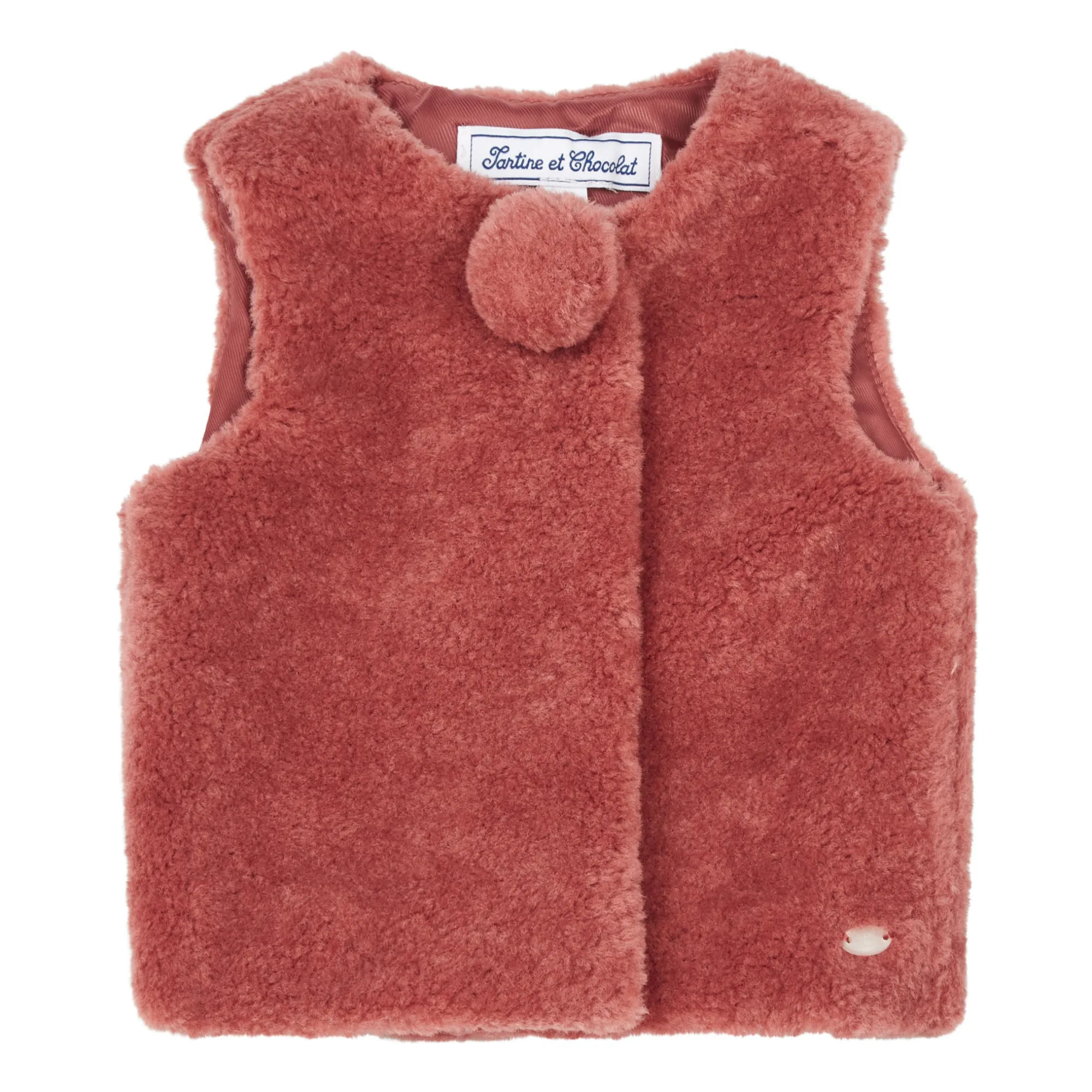Tartine Et Chocolat Rust Sherpa Vest