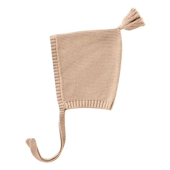Organic Cotton Pixie Knit Bonnet | Pink
