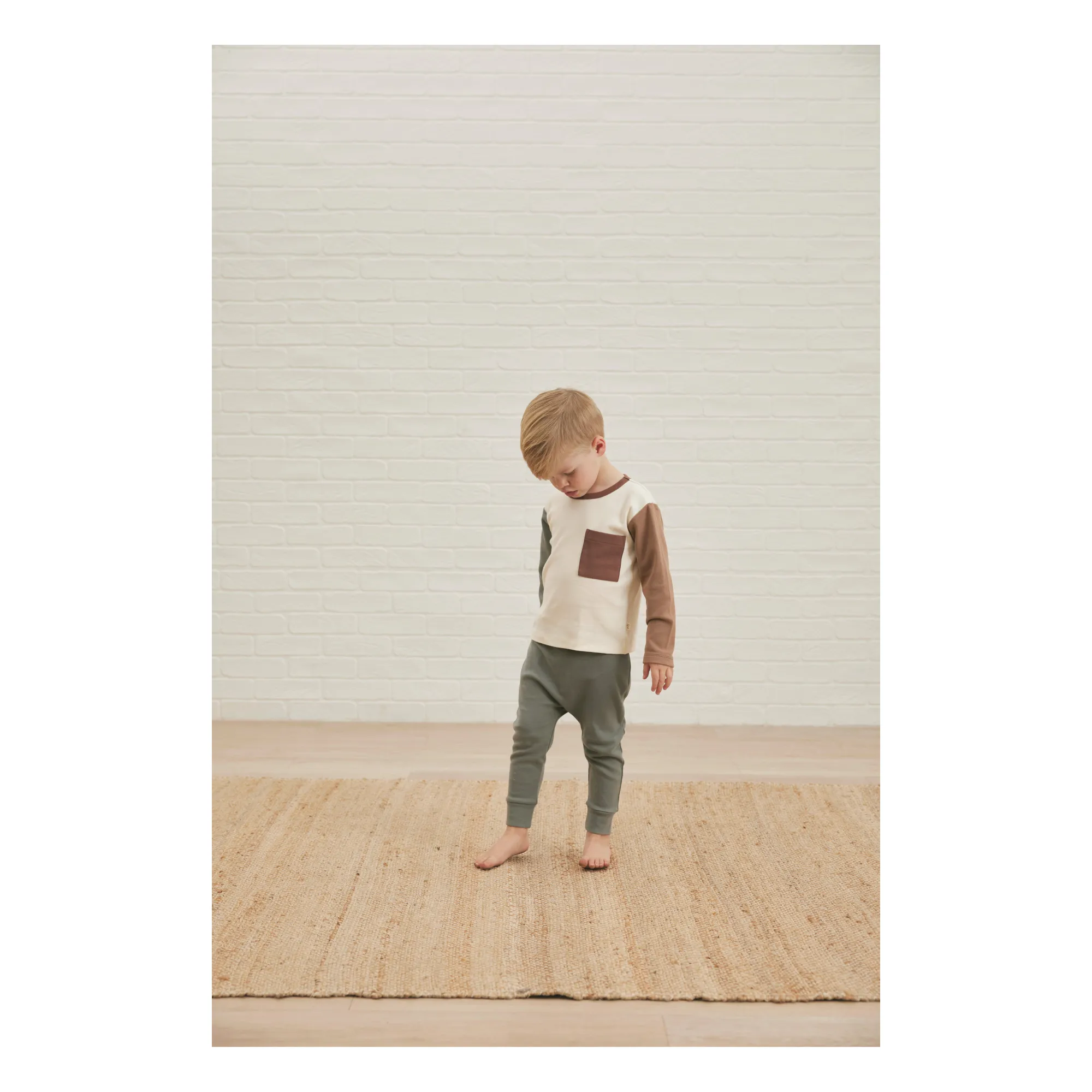 Quincy Mae - T-shirt Colorblock Coton Bio (Quincy Mae) - Image 1